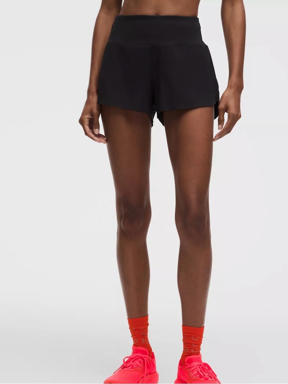 Lululemon black speed up high rise shorts